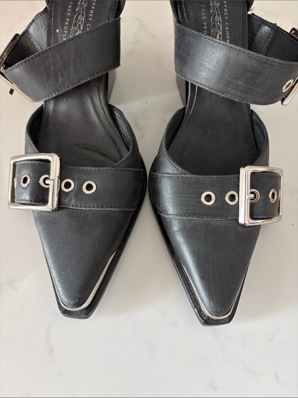 Jeffrey Campbell for Free People Buckle Heels - Picture 3 of 9